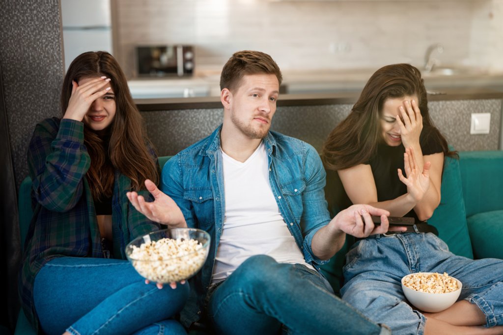 Couple with friend home video